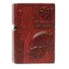 2025 New Natural Red Sandalwood for Zippo Lighter Case - Hand-Carved Rosewood Shell Box - Replacement Case Only (Not Include Insert) (Zodiac Dog) view 1