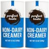 Perfect Taste Non-Dairy Creamer Two Canisters (12 oz Each, 24 oz Total) Shelf-Stable Powdered Coffee Creamer with Resealable Lids Packaged by CMC Products view 1
