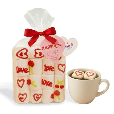 30 Count Marshmallow Gift 3 Pack, Soft & Fluffy Vanilla Marshmallows, Festive Holiday Treats,Gluten Free, Halal, Perfect for Gifting, Hot Chocolate, & Stocking Stuffers, 4.5 OZ 90 count