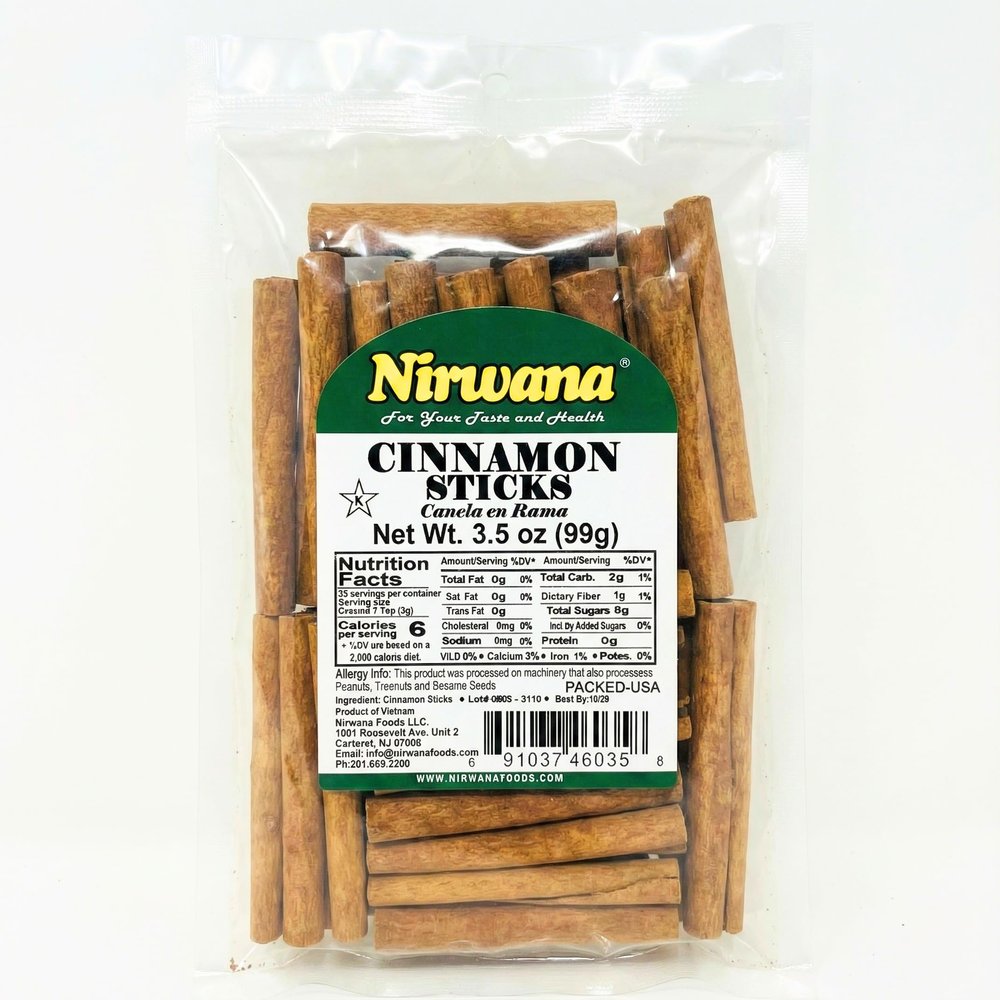 Premium Cinnamon Sticks | Cinnamon for Tea, Baking & Cooking | Perfect for Loose Leaf Tea, Seasoning, & Spice Blends (3.5 oz)