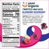 Pure Organic Twisted Fruit Bites, Kids Snacks, Fruit Snacks, Blueberry Raspberry (16 Pouches) view 2