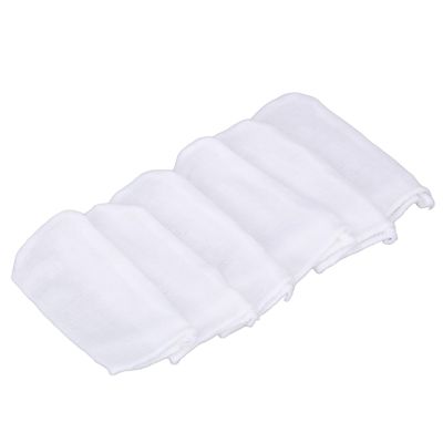 Aqur2020 Baby Finger Brush, Soft Cotton Gauze Toothbrush, 6 Pieces, Ergonomic Design Cleaning Kit for Children