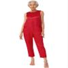 vastwit Women Unisex Physiotherapy Long-Term Bedridden Patients Acupuncture Sleepwear Bedroom Dementia Clothes Red Medium view 1