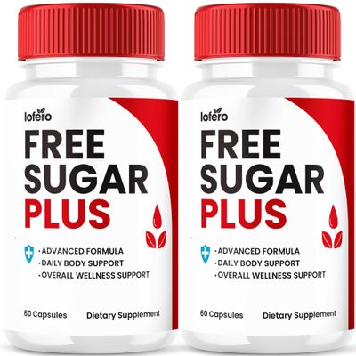 (2 Pack) Free Sugar Plus Capsules, FreeSugar+ Blood Balance Health Pills, Advanced Loss Support Formula, Maintain Energy Supplement, Reduce Appetite and Slow Digestion, Healthy Body Reviews (120 ct)