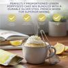 4x Sweet Logic Cake Mix Lemon Poppyseed 1.6 oz Bundle with Silver French Whisk Low-Sugar High-Protein Mug Cake Mix for Gluten-Less Lemon Poppyseed Muffins and Keto-Friendly Baking Gift Set (5 Items) view 3