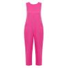 vastwit Women Unisex Physiotherapy Long-Term Bedridden Patients Acupuncture Sleepwear Bedroom Dementia Clothes Hot Pink Large view 3