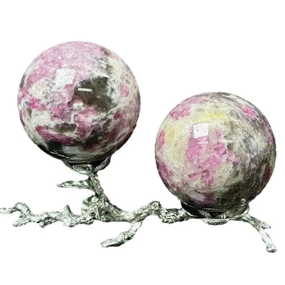 PPOZYLPC 1pc 200-300g Plum Agate Crystal Quartz Ball Hand-Polished And Polished Suitable For Home And Office Decoration