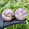 PPOZYLPC 1pc 200-300g Plum Agate Crystal Quartz Ball Hand-Polished And Polished Suitable For Home And Office Decoration view 3