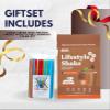 BBfL Whey Protein Cocoa Cream Packet 38.5 g Bundle with Assorted Plastic Flexible Drinking Straws Chocolate Protein Powder with ACV, Prebiotics, and Enzymes for Gut Support Gift Set (2 Items) view 2
