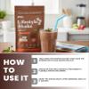 BBfL Whey Protein Cocoa Cream Packet 38.5 g Bundle with Assorted Plastic Flexible Drinking Straws Chocolate Protein Powder with ACV, Prebiotics, and Enzymes for Gut Support Gift Set (2 Items) view 3