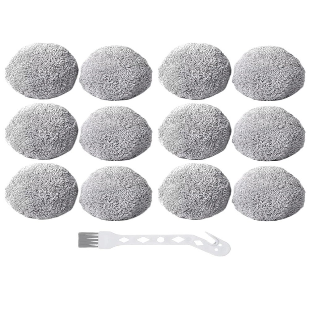 12PCS Mop ClothCompatible For PuRuiKaiSmart Window Cleaning Robot, Washable Mop Cloth Rags Window Glass Cleaning Clothes Kits