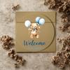 Newborn Bundle of Joy Baby Boy Arrival Blue Teddy Bear Balloons Birth Announcement Cards Personalized Custom Made Gift | Share Big News W/ Family & Friends | Envelope Included | Welcome Your New Baby in Style view 3
