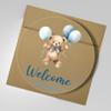 Newborn Bundle of Joy Baby Boy Arrival Blue Teddy Bear Balloons Birth Announcement Cards Personalized Custom Made Gift | Share Big News W/ Family & Friends | Envelope Included | Welcome Your New Baby in Style view 4