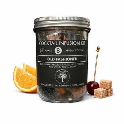 Old Fashioned Mix | Whiskey Infusion Kit | Cocktail Kit | Makes 8 Artisan Cocktails | A Classic Old Fashioned Cocktail Mix includes Michigan Cherries & Bitters Infused Cane Sugar
