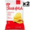 chikfila Sauce Flavored Waffle Potato Chips 7 oz Bags (2-Pack) | Sweet & Tangy Flavor | Crispy Waffle-Cut Potato Chips view 2