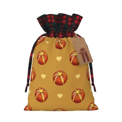 HerYng Buttered Bread Christmas Drawstring Gift Bags - Perfect for Holiday Gifts, Birthdays, Anniversaries - With Writing Function