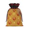 HerYng Buttered Bread Christmas Drawstring Gift Bags - Perfect for Holiday Gifts, Birthdays, Anniversaries - With Writing Function view 1