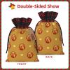 HerYng Buttered Bread Christmas Drawstring Gift Bags - Perfect for Holiday Gifts, Birthdays, Anniversaries - With Writing Function view 3