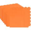 RINDOJIN 100 pcs 2-Ply Orange Scalloped Cocktail Napkins Folded 5 x 5 inch Fall Disposable Paper Dessert Napkins for Dinner Birthday Wedding Halloween Thanksgiving Party Autumn Beverage Napkin view 1