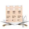 6x Organic Almond Milk 32oz Bundle with Reusable Straw Plant-Based Beverage Made with Organic Almonds & Sea Salt and plant based straw for Enjoyment Almond Milk Unsweetened Gift Set (7 Items) view 1