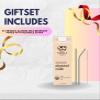 6x Organic Almond Milk 32oz Bundle with Reusable Straw Plant-Based Beverage Made with Organic Almonds & Sea Salt and plant based straw for Enjoyment Almond Milk Unsweetened Gift Set (7 Items) view 2