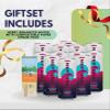 12x Enhanced Berry Water 16 fl oz Bundle with 50pc Paper Straws Refreshing Flavored Hydration Drink for Daily Use and On-the-Go Convenience Gift Set (13 Items) view 2