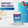 Natural Vitality Calm Magnesium Powder Vitamin Calm Raspberry Lemon (16oz) Bundle with Straw for Relaxing Magnesium Drink and Daily Hydration Support Gift Set (2 Items) view 2