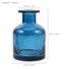 2pcs Glass Diffuser Bottles - 5oz Blue Refillable Reed Stick Storage Jar - Empty Oil Diffusion Containers For Perfume & Scents Diy Crafts view 2
