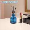 2pcs Glass Diffuser Bottles - 5oz Blue Refillable Reed Stick Storage Jar - Empty Oil Diffusion Containers For Perfume & Scents Diy Crafts view 4