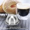LAISANIM Reusable Coffee Pods with Brush Spoon, Universal Stainless Steel Coffee Capsule for Coffee Makers Machine (230ML) view 2