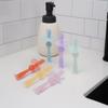 haakaa 360 Silicone Baby Toothbrush 100% Soft Food Grade Silicone, BPA-Free, Suction Base, Safe for Babies 6 Months+, Gentle Gum and Teeth Cleaning for Infants, Gum Massager (Mist Blue) view 2