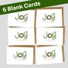 Kevin & Kaia | Joy to the World - Christmas Cards - Box Set of 6 Cards | 6 Blank Cards with Brown Envelopes view 2