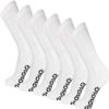 12 Pairs White Unisex Diabetic-Style Crew Socks with Gripper Sole, Loose-Top Comfort, Size 1315 view 1