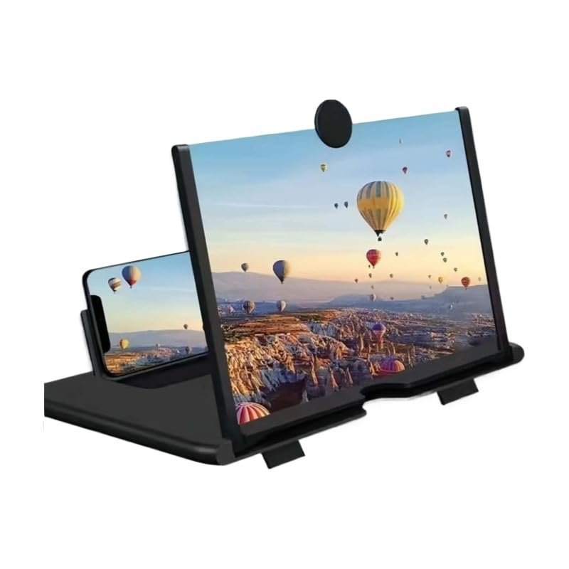12" Mobile Phone Magnifier - Ultra-HD Screen Magnifier for Easy TV Viewing Orientation for Landscapes Use Eye Protection Full-Screen Mobile Phone Magnification