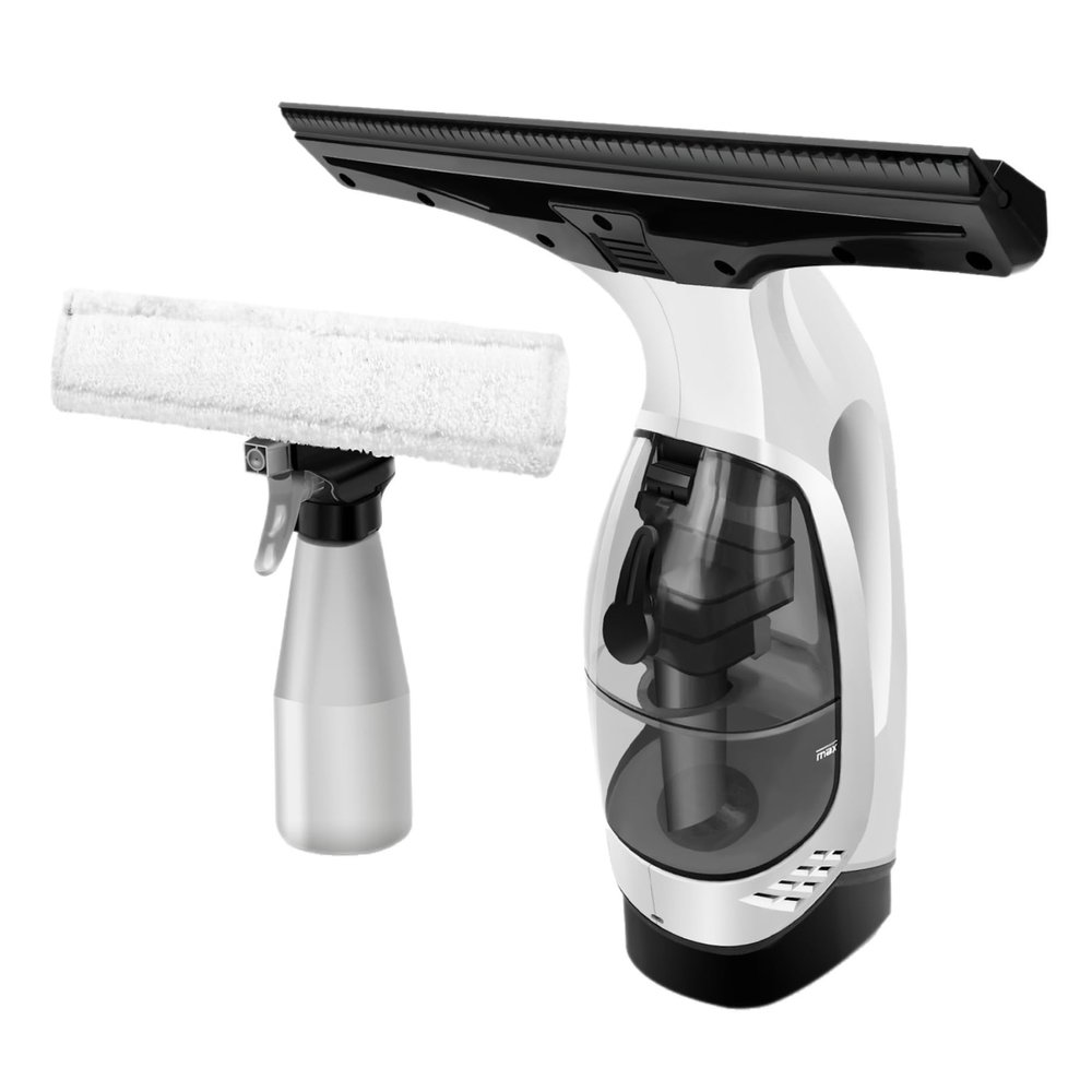 Electric Window Vacuum Squeegee, Cordless Window Vacuum Cleaner, Electric Windown Spray Cleaning Tool for Showers, Glass