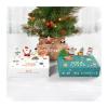10Pcs Christmas Cartoon Boxes 3D Bear Santa Claus Christmas Candy Kraft Paper Cookie Boxes for Gift Giving School Party(Brown 10pcs set) view 4