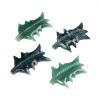 MIXIUJIEN Natural Green Fluorite Leaf Crystal Carving 3.13.5 Inches Hand-Carved Gemstone Maple Leaf Sculpture, 5 Pcs Set, 270 g view 3