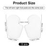 12pcs Foot Pads, Thick Felt Metatarsal Ball of Foot Cushion Adhesive Forefoot Cushion Pads for Party Support High Heels All Shoes Women Men (White) view 2
