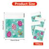 100 PCS Easter Self-sealing Cellophane Bags(4x4 Inch) for Candy Goodie Treat Snack Goody Cookie Small Gifts Wrap Plastic Ziplock Bag Baggies Pouch Easter Party Favors Supplies Decorations Table Decor view 2