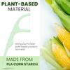 Ziva Eco Dental Floss Picks Biodegradable Mint, PFAS-Free & Plastic-Free | Shred-Resistant Thread | Unbreakable Corn-Starch Handle for Tight Teeth | 200 Count (4 Packs) view 4