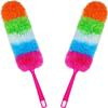 2 Pack Microfiber Feather Duster for Cleaning, with Extendable Pole, Hand Washable Dusters, Cleaning Tools for Office, Car, Window, Furniture view 1