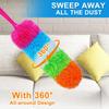 2 Pack Microfiber Feather Duster for Cleaning, with Extendable Pole, Hand Washable Dusters, Cleaning Tools for Office, Car, Window, Furniture view 3