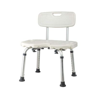 Shower Stool Shower Seat Shower Stool,Elderly Bath Chair with Detachable Backrest,Pregnant Women Anti-Slip Bath Stool,8 Height Adjustable