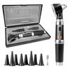 Professional Otoscope Set with LED Light, Black Medical Ear Scope Examination Kit with Multiple Specula Tips and Hard Case for Adults, Kids, Pets view 1