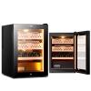 50L Electric Cigar Humidors, Thermostatic Electric Cooler Cabinet with Water Tank, Temperature & Humidity Controlable, Digital LED Screen, Electronic Wine Cooler Humidor Cedar Wood for 300 Cigars view 1