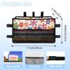 LedBack Cute Floral Stripes Walker Bag Large Capacity Organizer Storage Pouch, Basket for Walkers to Carry Things Walker Accessories for Seniors, Elderly view 4