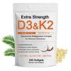 WDVNEX D3 K2 Vitamin 10000 IU Supplements, D3 & K2 Magnesium Complex Softgels, D3 + K2 (Mk-7) | Extra Strength Support Bone & Immune | Improve Energy | Non-GMO, 200 Softgels (1) (1) view 1