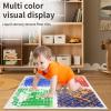 3D Liquid Sensory Tiles with Textured Surface - Interlocking Floor Mat for Sensory Play, Motor Skills Development & Pikler Triangle Accessories(Pink+Black) view 3