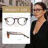 FancyFlower Classic Round Reading Glasses for Women Men - Heritage Tortoise - Stylish Frame with Blue Light Blocking Lenses Readers 1.0X view 3
