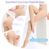 20-30 mmHg Graduated Compression Pantyhose for Women, Footless High Waist Support Compression Tights & Leggings for Swelling Relief, Circulation Boost & Travel Comfort, Beige, Small view 4